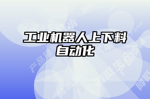 工業(yè)機(jī)器人上下料自動化