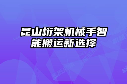昆山桁架機(jī)械手智能搬運新選擇