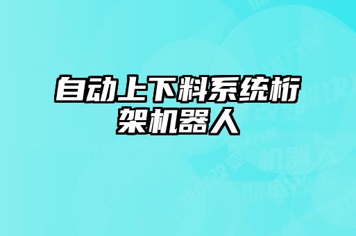 自動(dòng)上下料系統(tǒng)桁架機(jī)器人