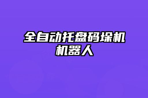 全自動托盤碼垛機機器人