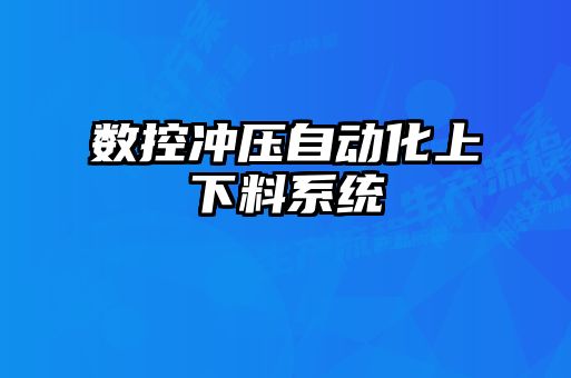 數控沖壓自動化上下料系統(tǒng)
