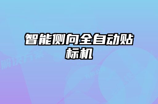 智能側(cè)向全自動貼標(biāo)機(jī)