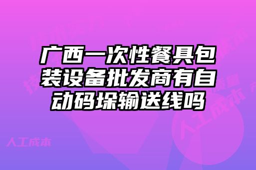 廣西一次性餐具包裝設(shè)備批發(fā)商有自動(dòng)碼垛輸送線(xiàn)嗎